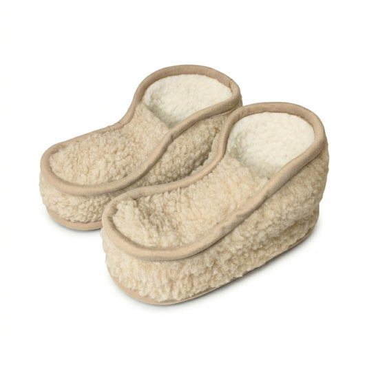 Mona merinovillatossut, beige